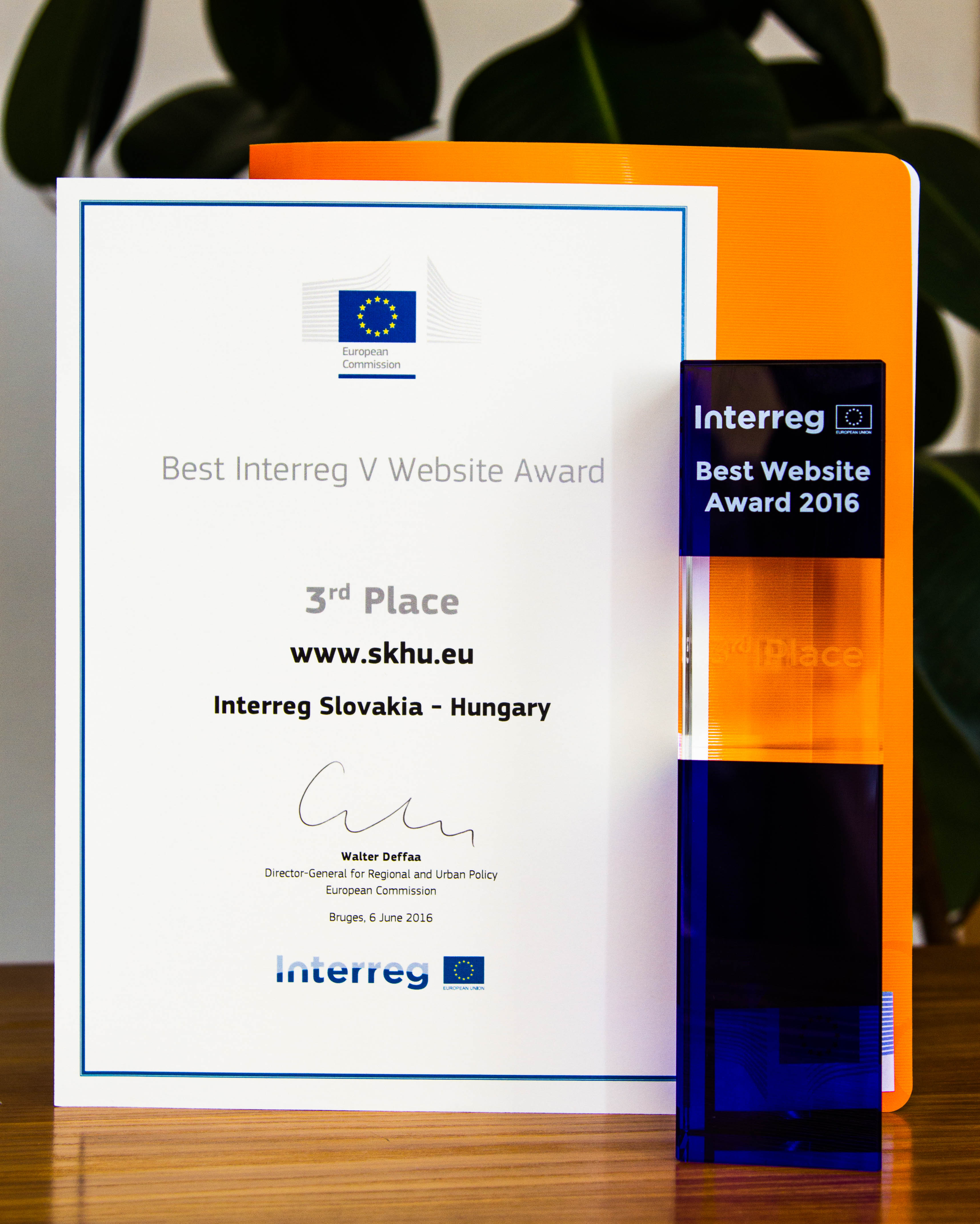 3rd place in the Best Interreg V website competition 