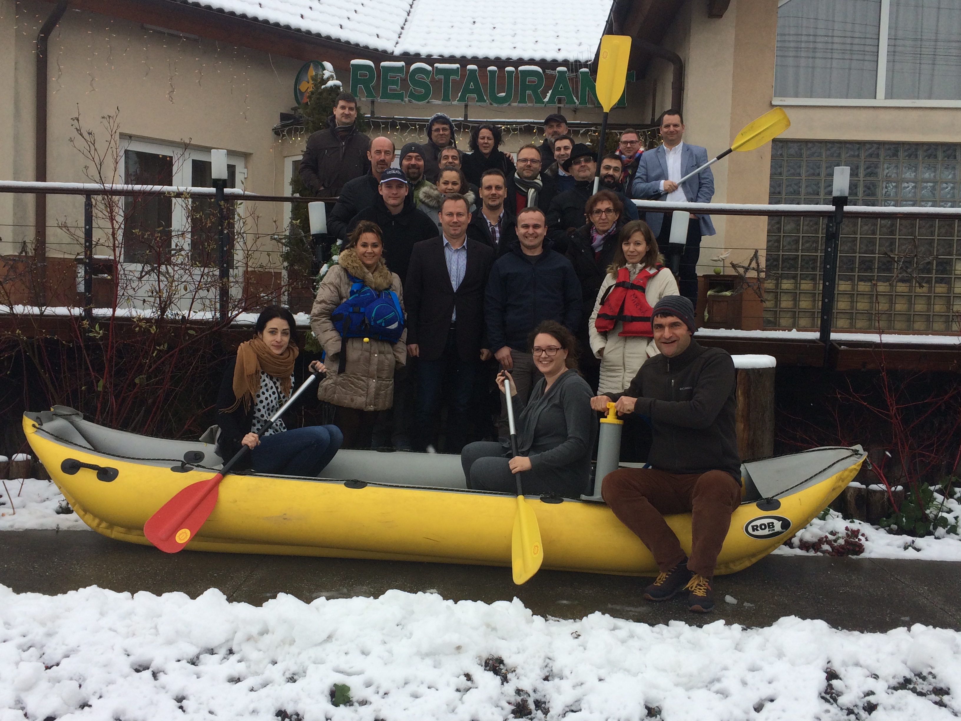 Snow was not an obstacle for a successful kick-off workshop of Danube Bike&Boat project partners