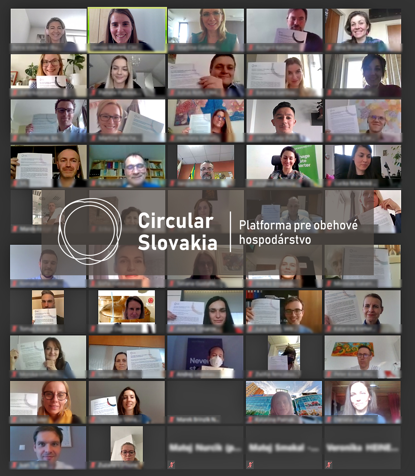 Kick-off Circular Slovakia - Virtual meeting of platform members